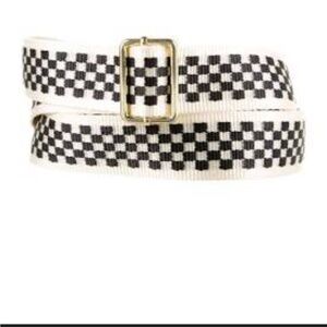 Checkered Black and White Belt